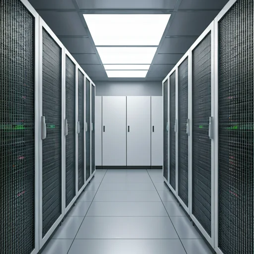 White server infrastructure in clean data center